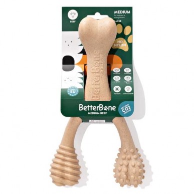 בטר בון Better Bone צעצוע לעיסה לכלבים עוצמה בינונית בטעם בקר – גדול