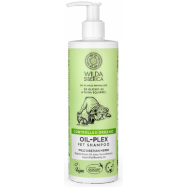 wilda siberica - שמפו לכלב אורגני לטיפול בפרווה יבשה ושבורה (ירוק)