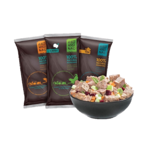 אבוריג'ינל מזון לכלבים מארז 15 ק"ג מגוון: עוף, דגים, והודו