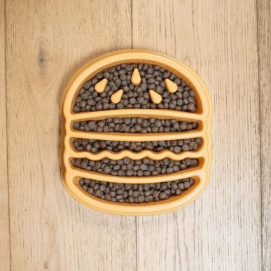 צלחת האכלה איטית בצורת המבורגר