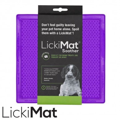 ליקי מט - משטח האכלה איטית לכלבים וחתולים Soother גומי