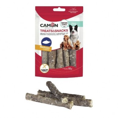 קמון גלילי עור דג קוד קראנצ' ללעיסה 80 גרם 100% טבעי