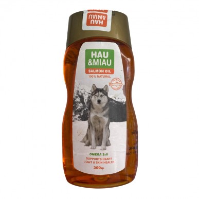 האו ומיאו - שמן סלמון טהור 300 מ"ל 