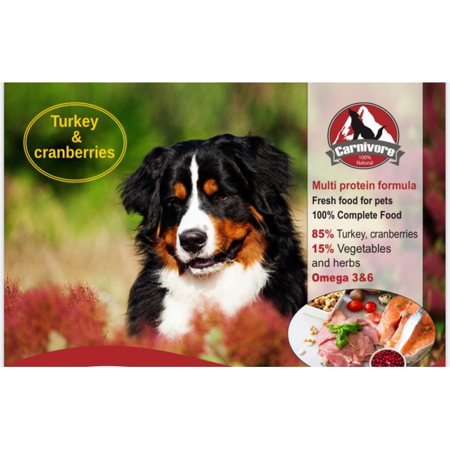 קרניבור מולטי פרוטאין - הודו חמוציות קרניבור מולטי פרוטאין - הודו חמוציות