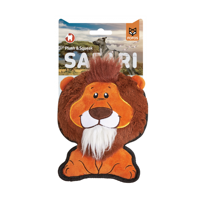 FOFOS - בובת אריה עם תפר כפול מצפצפת 