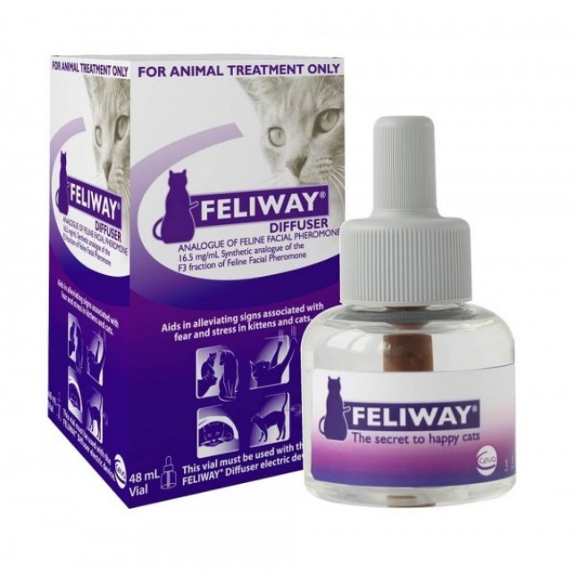 feliway - מילוי לדיפיוזר מפיץ פורומונים לחתול 48 מ"ל feliway - מילוי לדיפיוזר מפיץ פורומונים לחתול 48 מ"ל