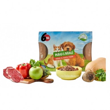 האו ומיאו - 100% בקר ללא ירקות 6 ק"ג