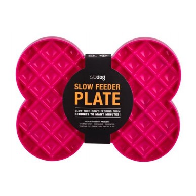 slow feeder plate - צלחת בצורת עצם לאכילה איטית 