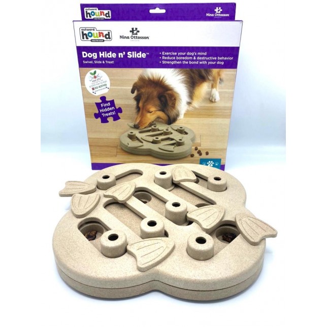 Nina Ottesson - משחק חשיבה לכלבים בשילוב חטיפים dog hide n'slide