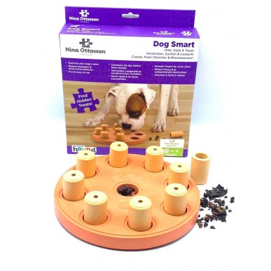  Dog Smart Nina Ottesson -משחק חשיבה לכלבים מעץ ECO FRIENDLY בשילוב חטיפים