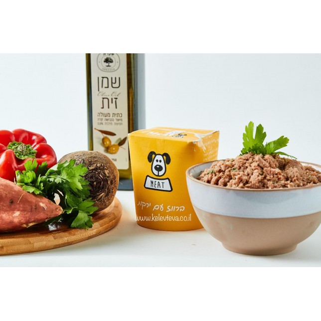 מיט תזונה טבעית לכלבים - ברווז וירקות 1 ק"ג