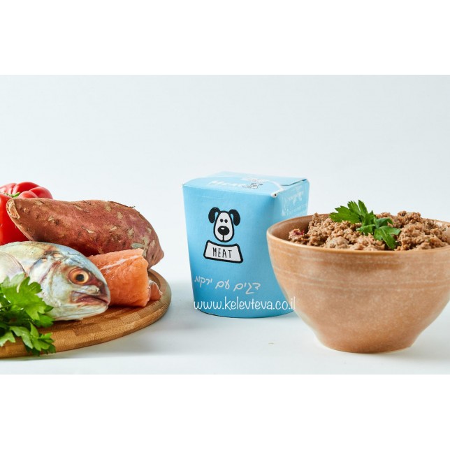 מיט מזון טבעי לכלבים - דגים עם ירקות 1 ק"ג מיט מזון טבעי לכלבים - דגים עם ירקות 1 ק"ג