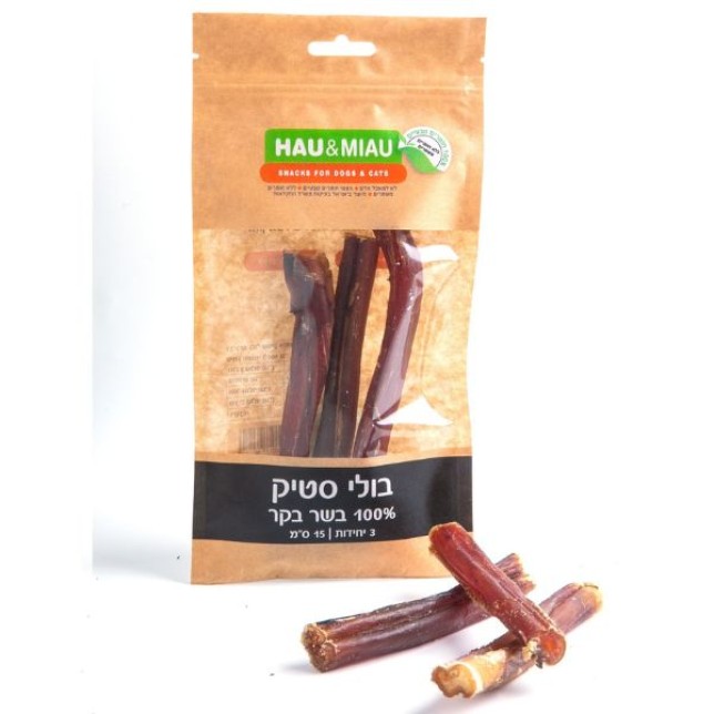 האו ומיאו - בולי סטיק 15 ס"מ 3 יחידות