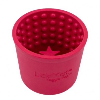ליקי מט Yoggie Pot כוס האכלה וליקוק – ורוד