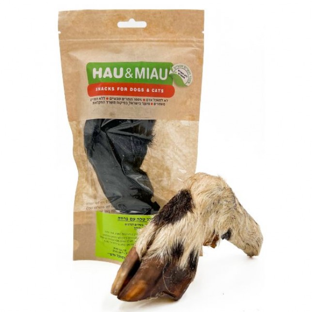 האו ומיאו - רגל טלה עם פרווה 1 יח'