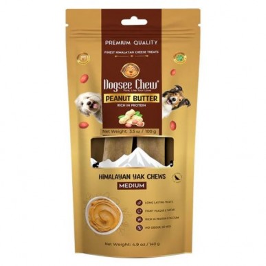 דוגסי צ'ו עצם יאק חמאת בוטנים 2 יח' - מדיום 