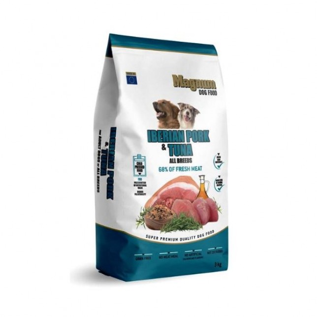 מגנום חטיף אילוף חזיר איבריקו וטונה אריזת חסכון - 3 ק"ג מגנום חטיף אילוף חזיר איבריקו וטונה אריזת חסכון - 3 ק"ג