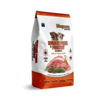 מגנום חטיף אילוף חזיר איבריקו ועוף אריזת חסכון - 3 ק"ג 