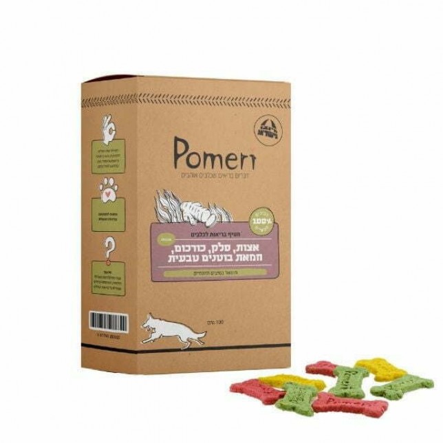 פומרי חטיף עוגיות בריאות - נענע, פטרוזיליה חמאת בוטנית טבעית