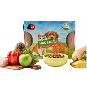 האו ומיאו - הודו וירקות 6 ק"ג (מנות 500 גרם)