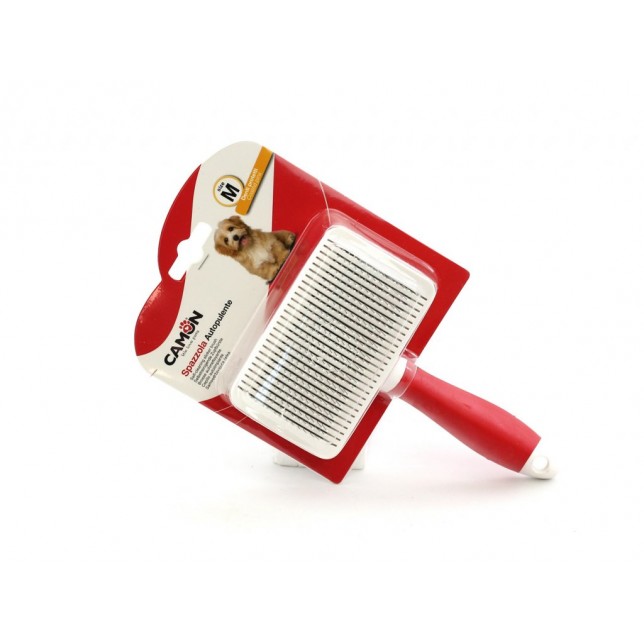  CAMON - מסרק להברשה לפרווה ארוכה/כפולה עם לחצן לניקוי עצמי