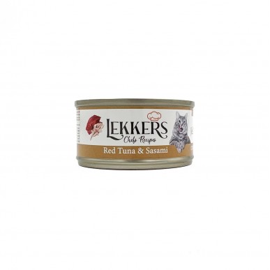 LEKKERS - מעדן חתולים טבעי טונה אדומה עם ברווז ודלעת 85 ג'