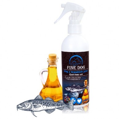 Fine Dog שמן כבד דג קוד 100% טהור – 250 מ”ל